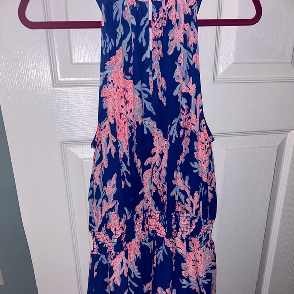 Lilly Pulitzer Pamelyn Lileese Borealis Blue Swim on over Print Dress. Size 12. - Picture 9 of 9